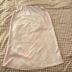 a new day Light Pink Satin Maxi Skirt